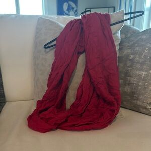 World Market. Red infinity scarf.